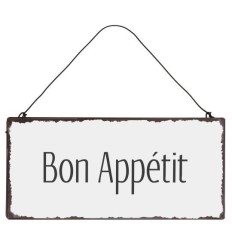 Metalskilt Bon Appétit