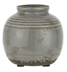 Vase mini  Yrsa m/riller krakeleret glasur