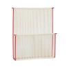 Hübsch String Wall Magazine Holder Red/White