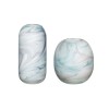 Hübsch Cloud Vases Round Blue/White (set of 2)
