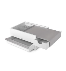 Stowit Storage Box Umbra - Hvid/sølvgrå