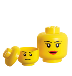Lego storage opbevaringshoved – Klassisk gul